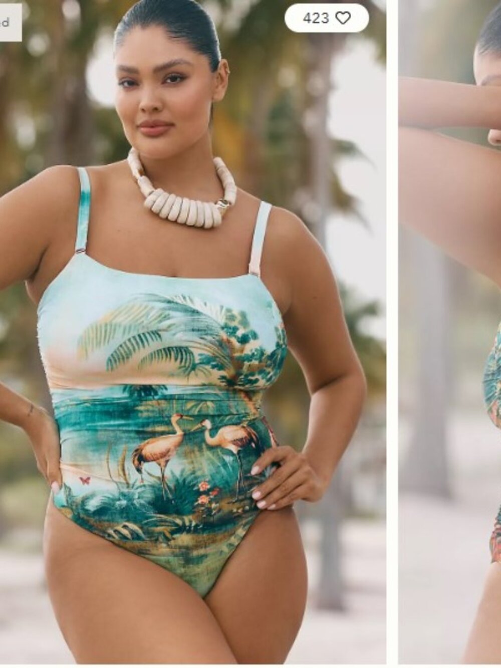 Celandine Jackson Ruched One-Piece Swimsuit by Anthropologie size 2X new w/tags